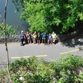 Team checking out the river